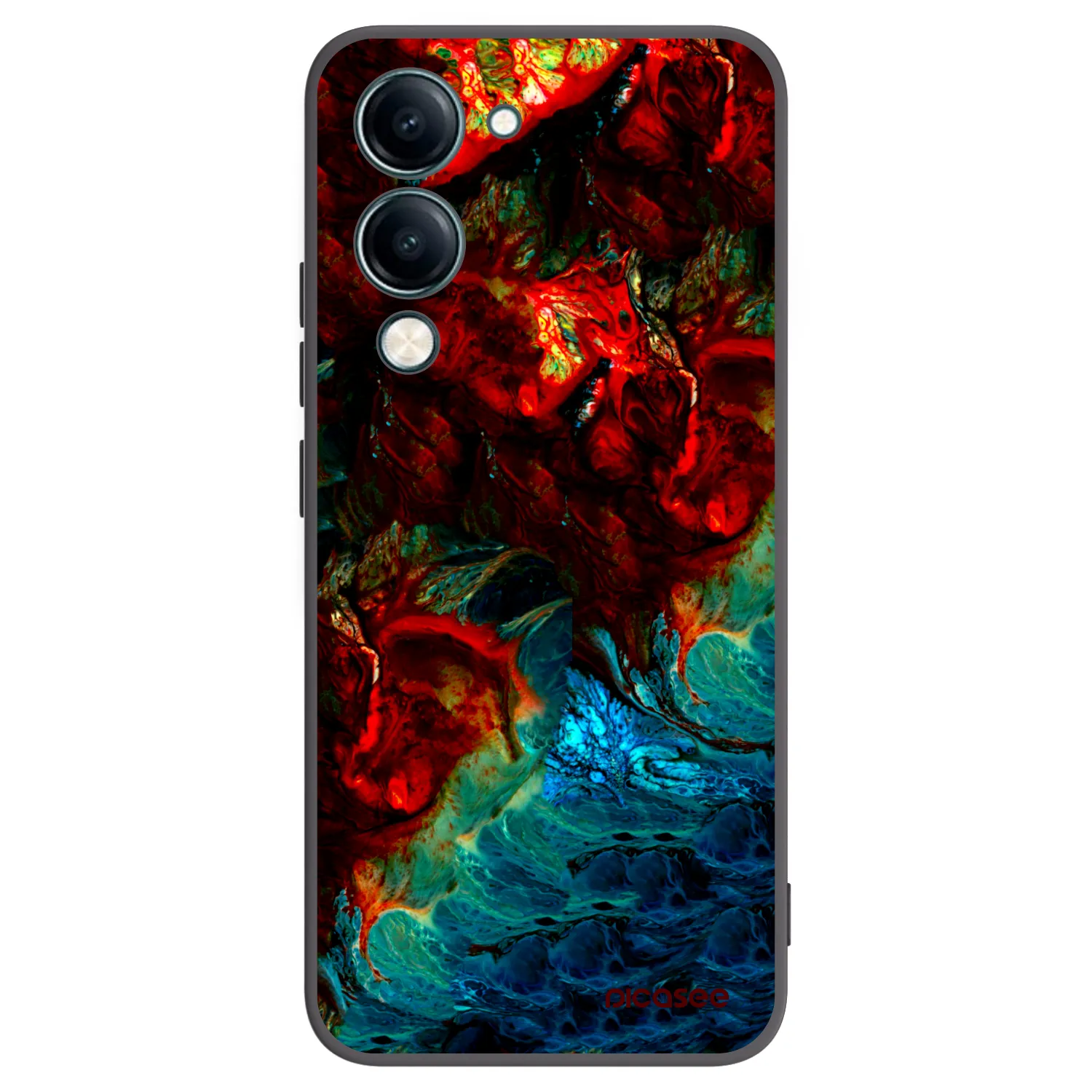 Picasee fekete szilikon tok az alábbi mobiltelefonokra Vivo Y29s 5G - Universe