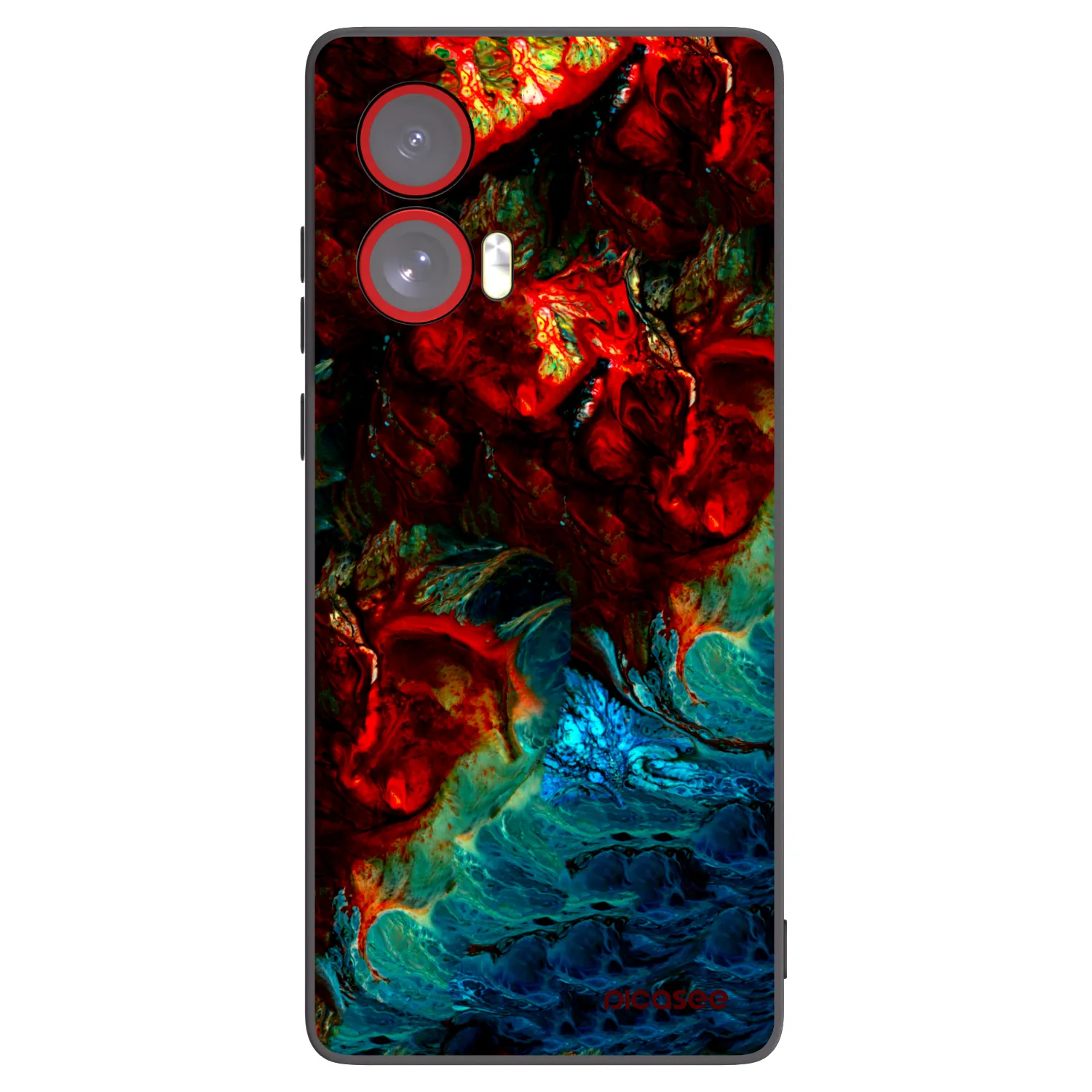 Picasee fekete szilikon tok az alábbi mobiltelefonokra Motorola Edge 50 Fusion - Universe