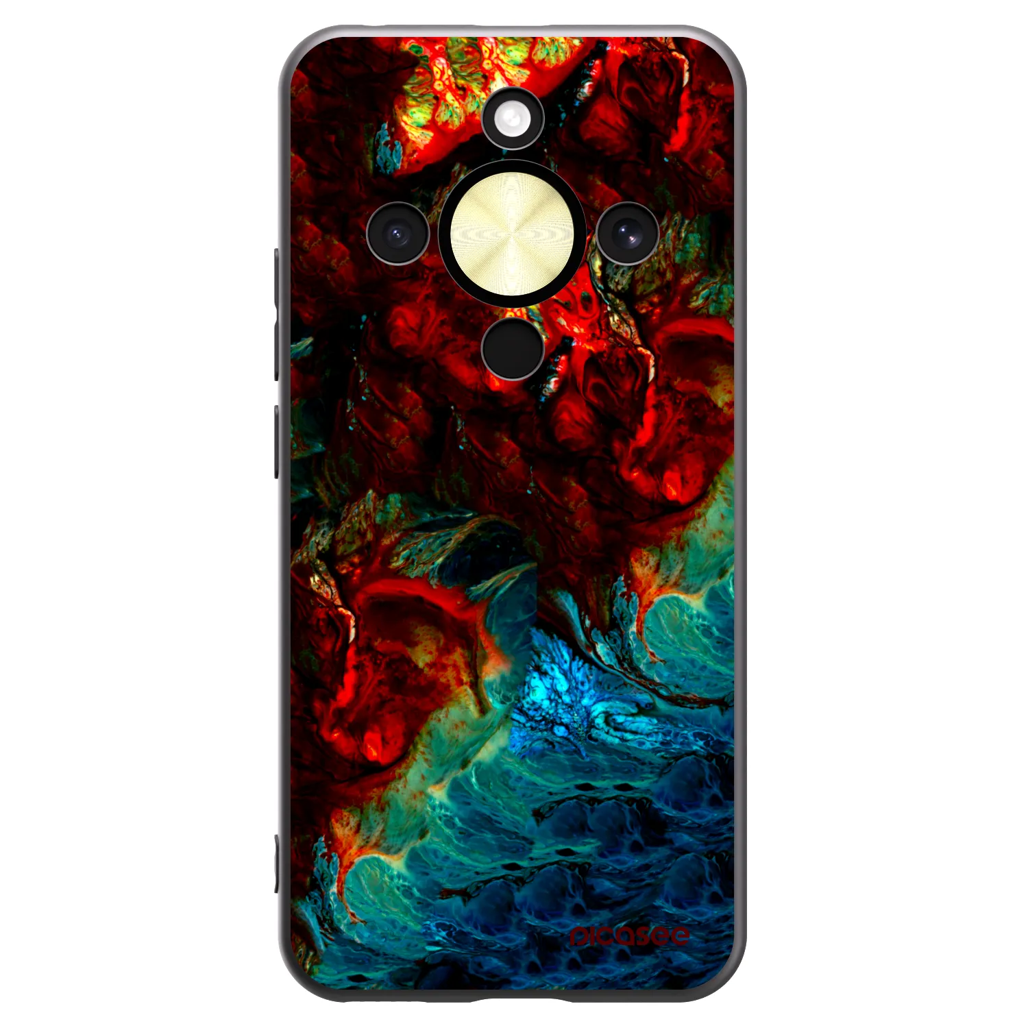 Picasee fekete szilikon tok az alábbi mobiltelefonokra Honor Magic8 Lite 5G - Universe