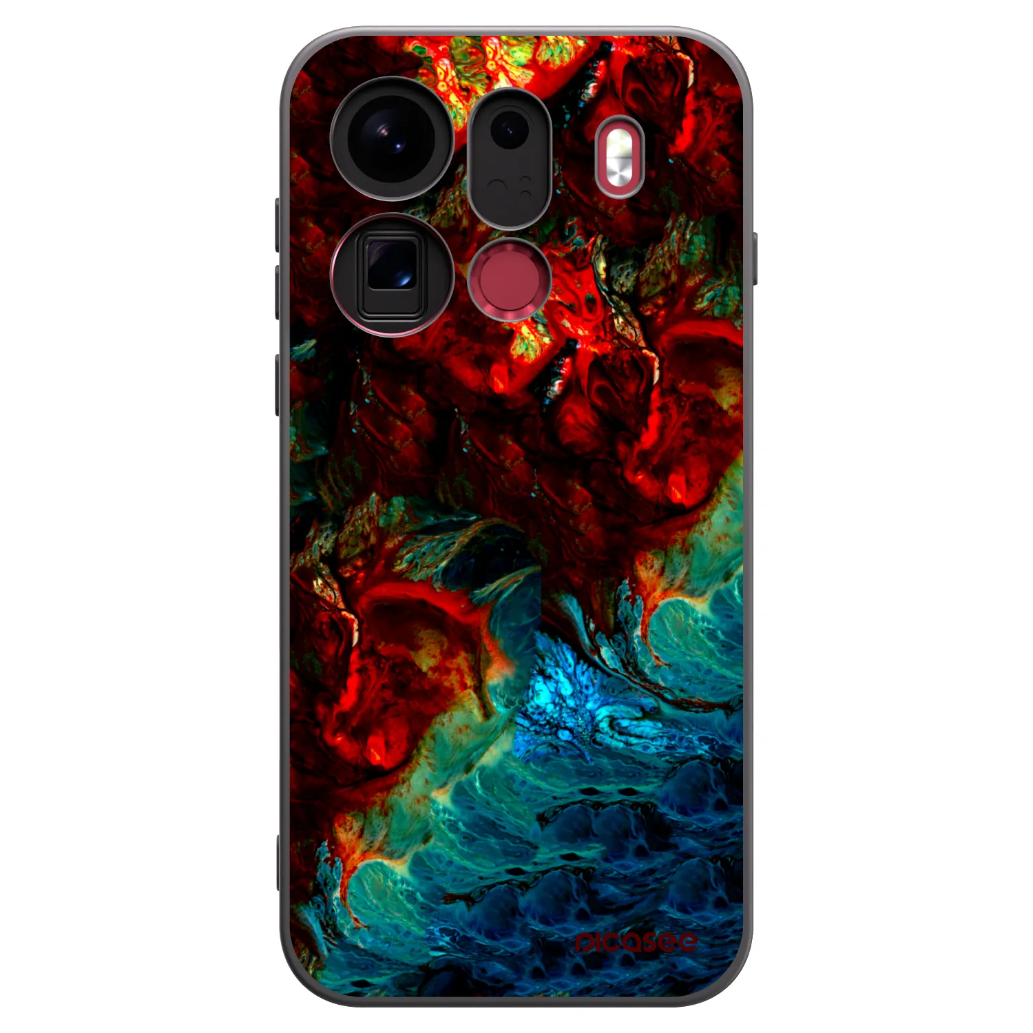 Picasee fekete szilikon tok az alábbi mobiltelefonokra OPPO Find X9 Pro - Universe