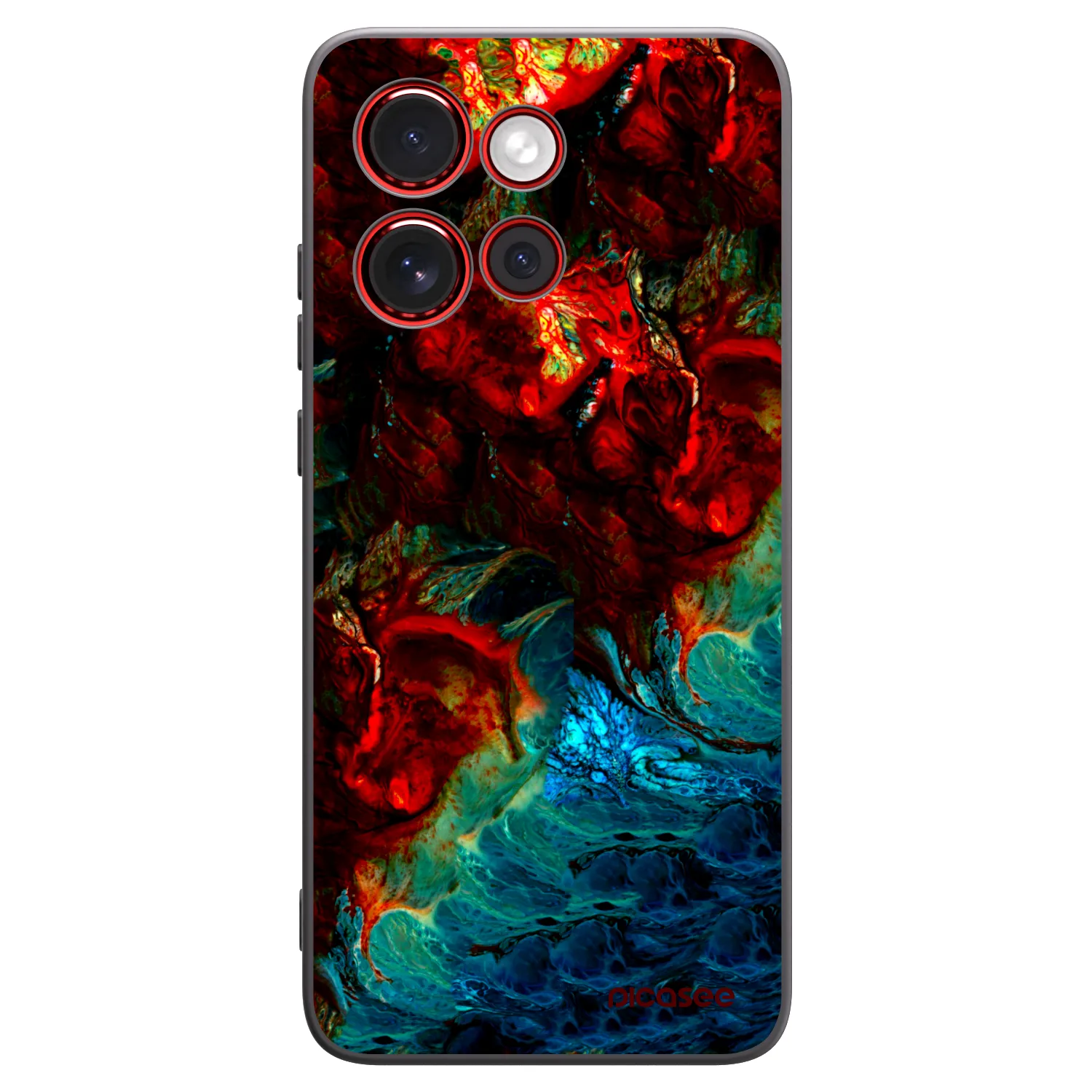 Picasee fekete szilikon tok az alábbi mobiltelefonokra Motorola Edge 60 Neo 5G - Universe