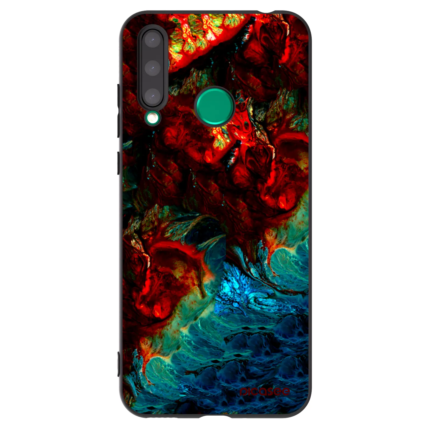 Picasee fekete szilikon tok az alábbi mobiltelefonokra Honor 20 Lite - Universe