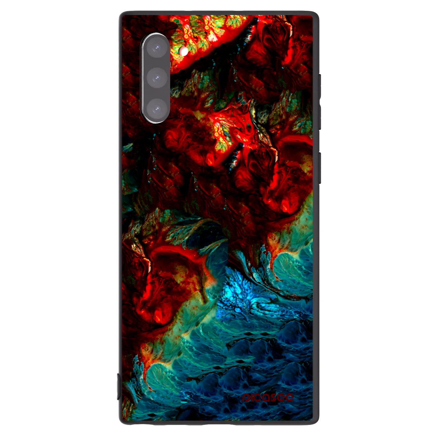 Picasee fekete szilikon tok az alábbi mobiltelefonokra Samsung Galaxy Note 10 N970F - Universe