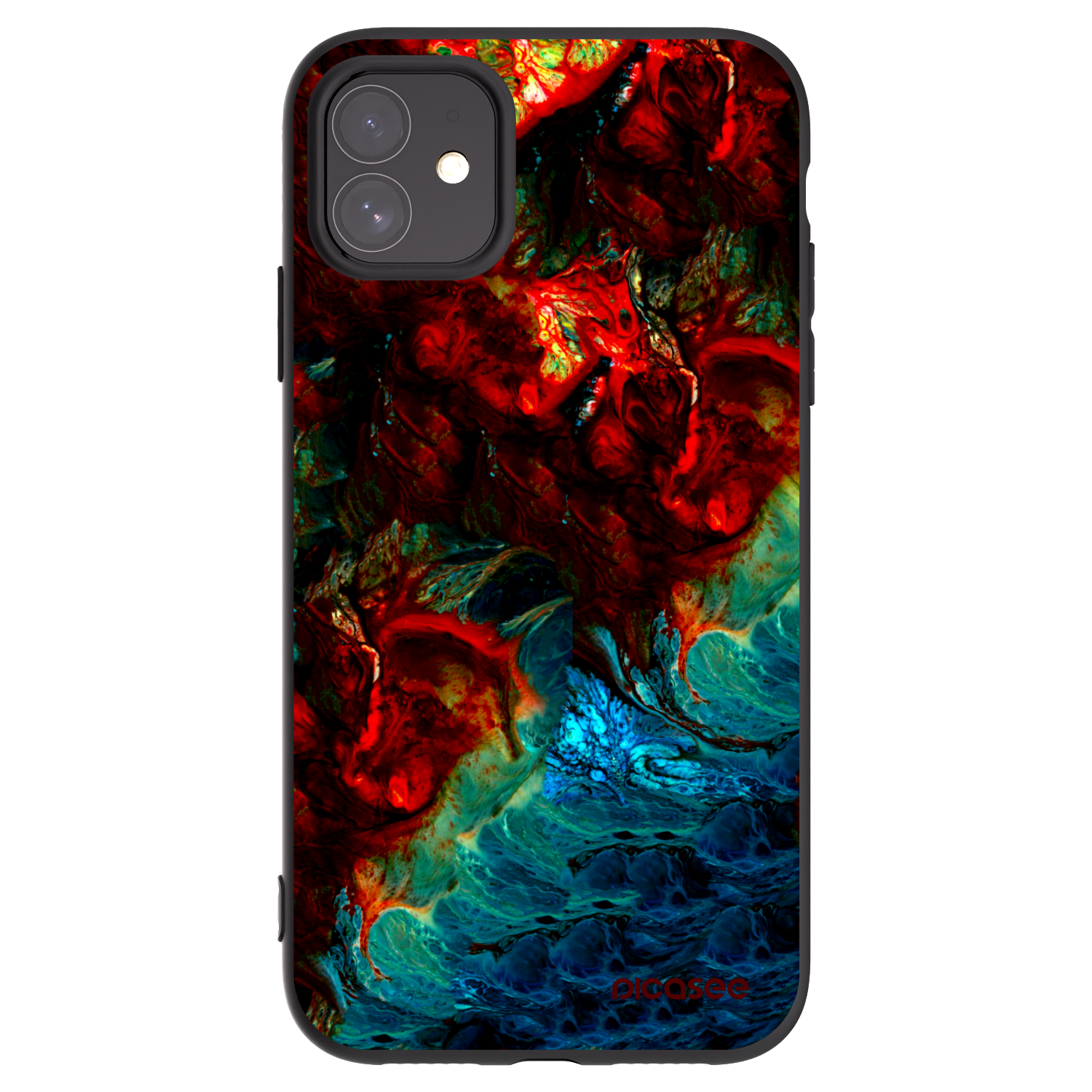 Picasee fekete szilikon tok az alábbi mobiltelefonokra Apple iPhone 11 - Universe