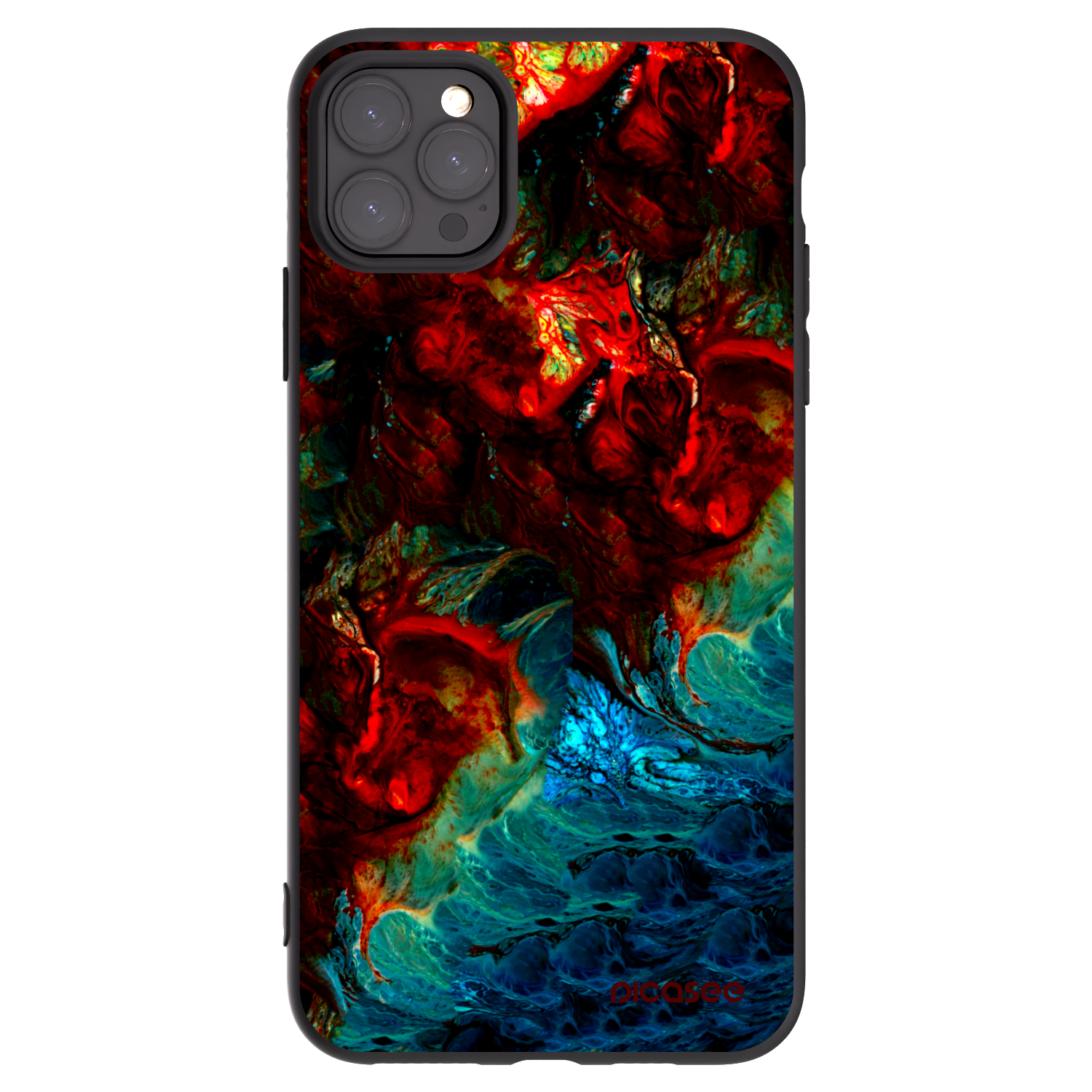 Picasee fekete szilikon tok az alábbi mobiltelefonokra Apple iPhone 11 Pro Max - Universe