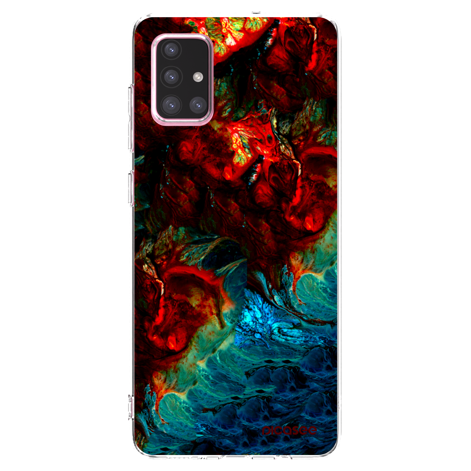 Picasee átlátszó szilikon tok az alábbi mobiltelefonokra Samsung Galaxy A71 A715F - Universe