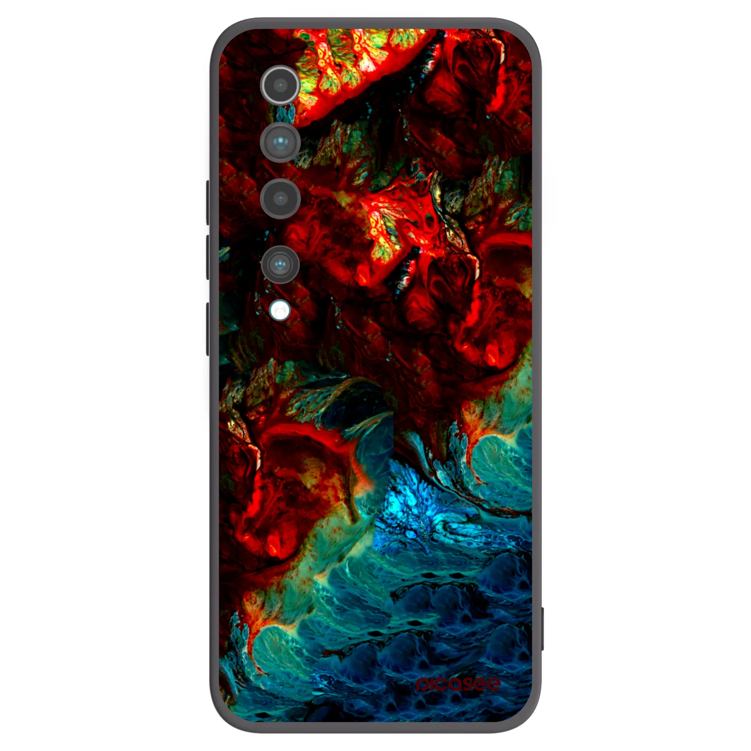 Picasee fekete szilikon tok az alábbi mobiltelefonokra Xiaomi Mi 10 - Universe