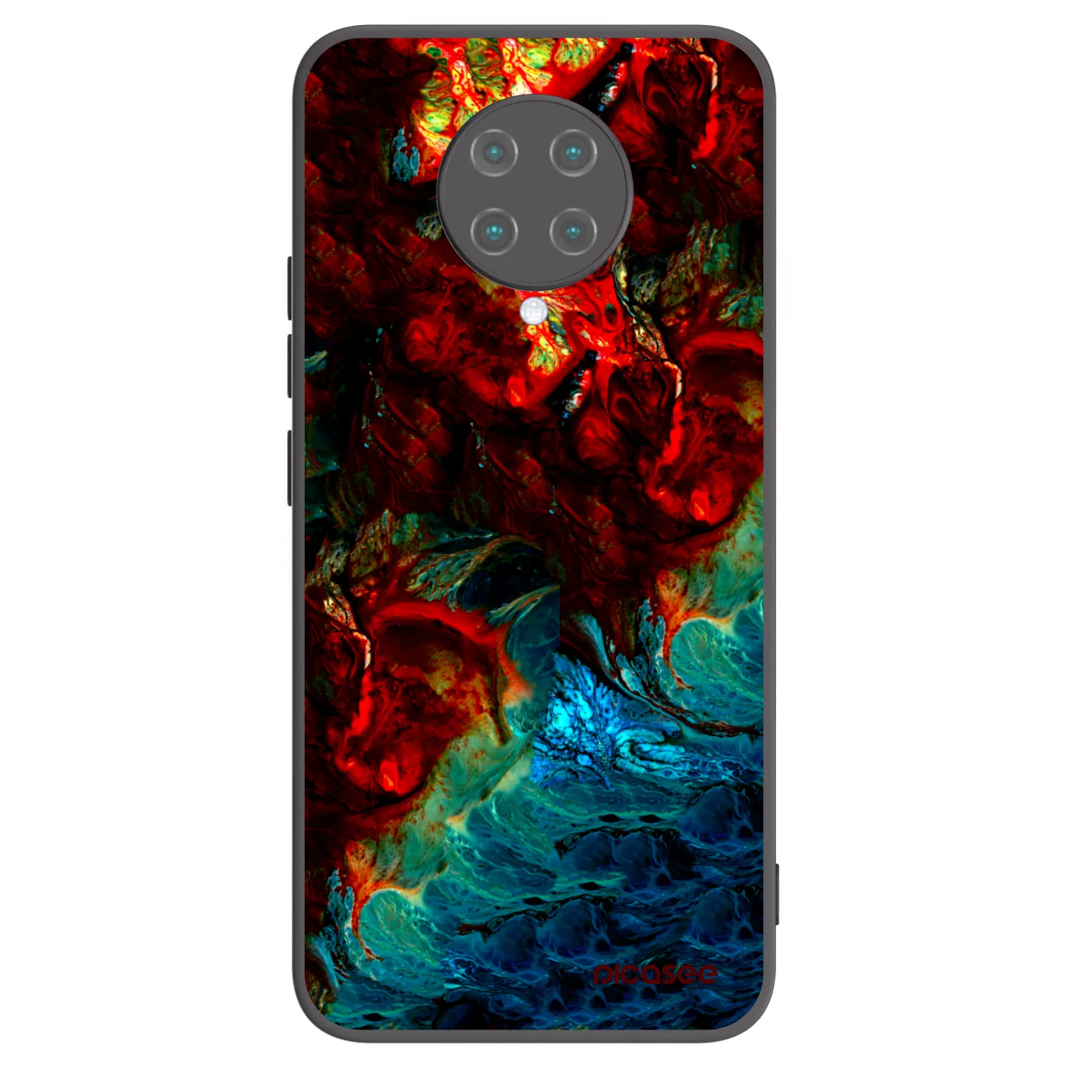 Picasee fekete szilikon tok az alábbi mobiltelefonokra Xiaomi Poco F2 Pro - Universe