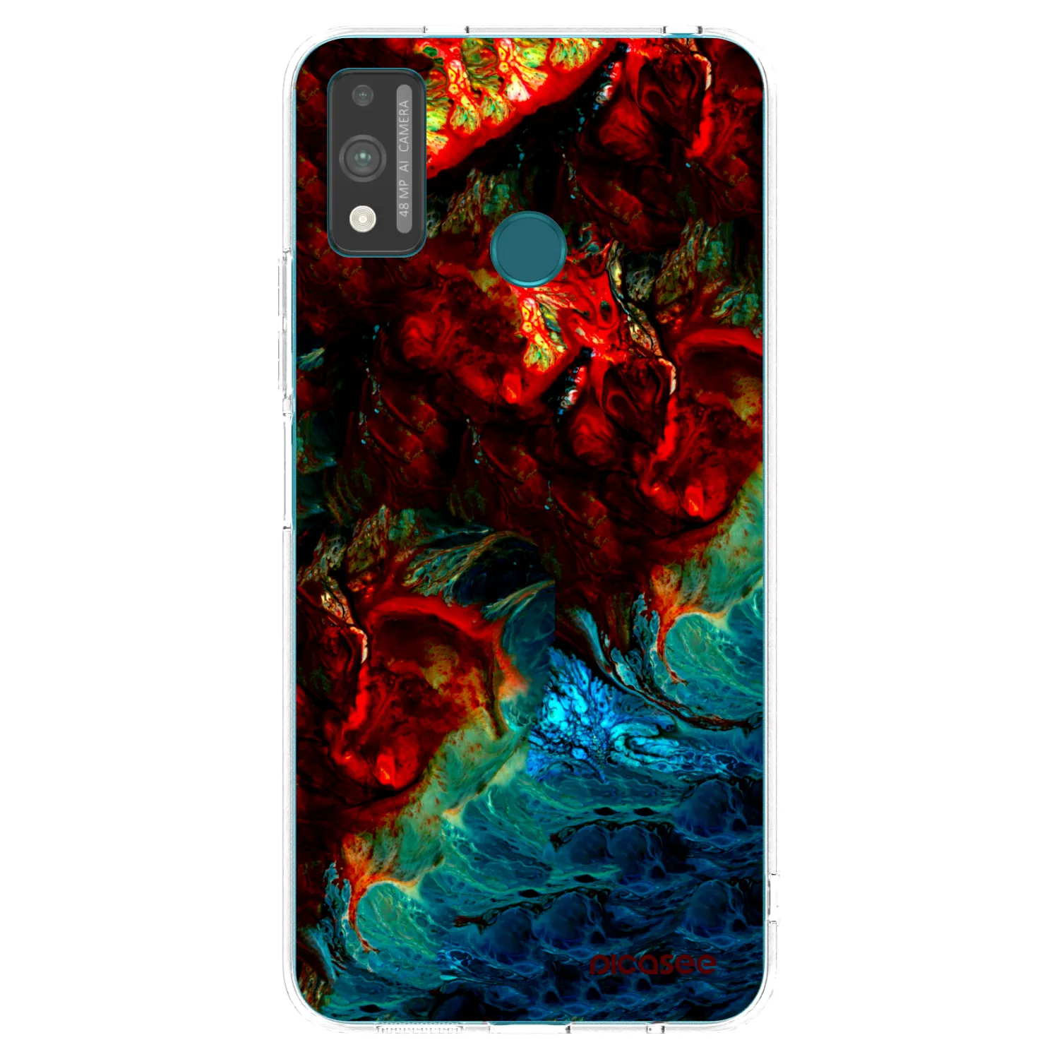 Picasee átlátszó szilikon tok az alábbi mobiltelefonokra Honor 9X Lite - Universe