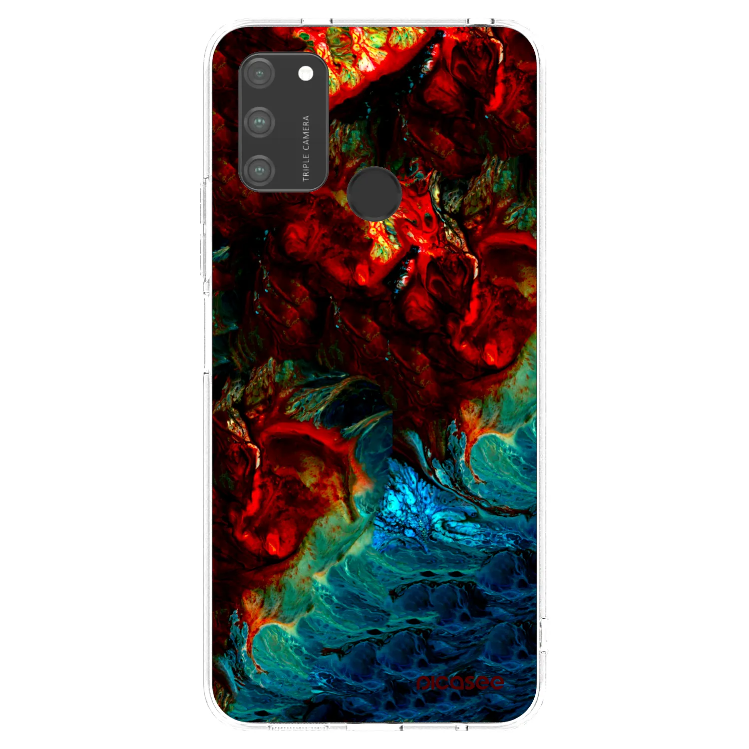 Picasee átlátszó szilikon tok az alábbi mobiltelefonokra Honor 9A - Universe