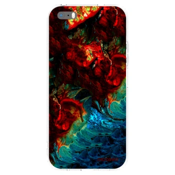 Picasee átlátszó szilikon tok az alábbi mobiltelefonokra Apple iPhone 5/5S/SE - Universe