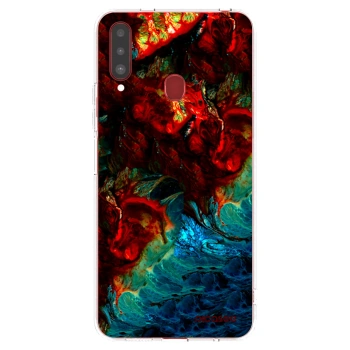 Picasee átlátszó szilikon tok az alábbi mobiltelefonokra Samsung Galaxy A20s - Universe