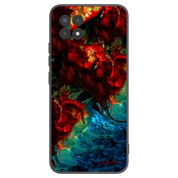 Picasee fekete szilikon tok az alábbi mobiltelefonokra Realme 8i - Universe