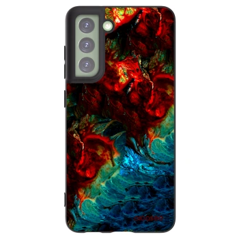 Picasee fekete szilikon tok az alábbi mobiltelefonokra Samsung Galaxy S21 FE 5G - Universe