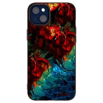 Picasee fekete szilikon tok az alábbi mobiltelefonokra Apple iPhone 14 Plus - Universe