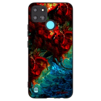 Picasee fekete szilikon tok az alábbi mobiltelefonokra Realme C21Y - Universe