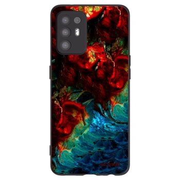 Picasee fekete szilikon tok az alábbi mobiltelefonokra OPPO A94 5G - Universe