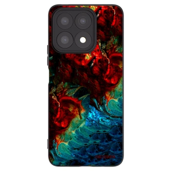 Picasee fekete szilikon tok az alábbi mobiltelefonokra Honor X8a - Universe