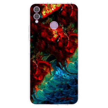 Picasee átlátszó szilikon tok az alábbi mobiltelefonokra Honor 8X - Universe