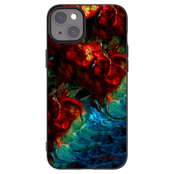 Picasee fekete szilikon tok az alábbi mobiltelefonokra Apple iPhone 15 Plus - Universe