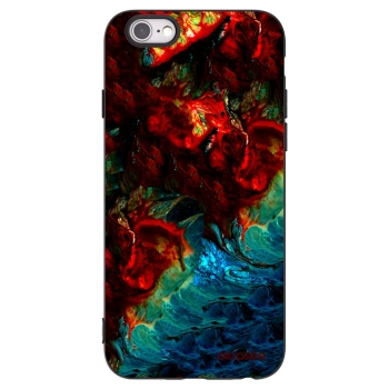 Picasee fekete szilikon tok az alábbi mobiltelefonokra Apple iPhone 6/6S - Universe