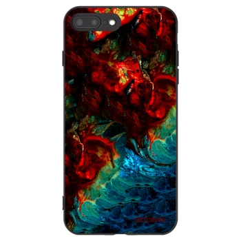 Picasee fekete szilikon tok az alábbi mobiltelefonokra Apple iPhone 8 Plus - Universe