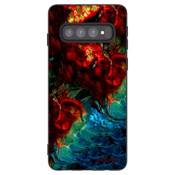 Picasee fekete szilikon tok az alábbi mobiltelefonokra Samsung Galaxy S10 G973 - Universe