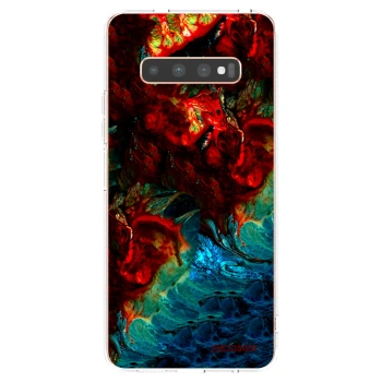 Picasee átlátszó szilikon tok az alábbi mobiltelefonokra Samsung Galaxy S10 Plus G975 - Universe