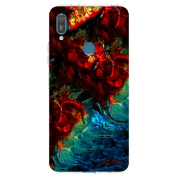 Picasee átlátszó szilikon tok az alábbi mobiltelefonokra Huawei Y7 2019 - Universe