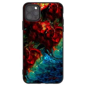 Picasee fekete szilikon tok az alábbi mobiltelefonokra Apple iPhone 11 Pro Max - Universe