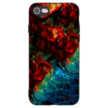 Picasee fekete szilikon tok az alábbi mobiltelefonokra Apple iPhone SE 2020 - Universe