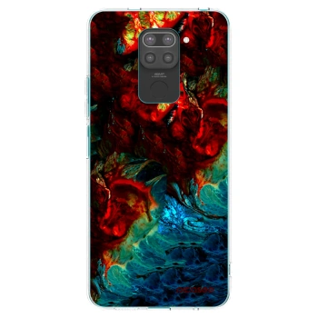 Picasee fekete szilikon tok az alábbi mobiltelefonokra Xiaomi Redmi Note 9 - Universe
