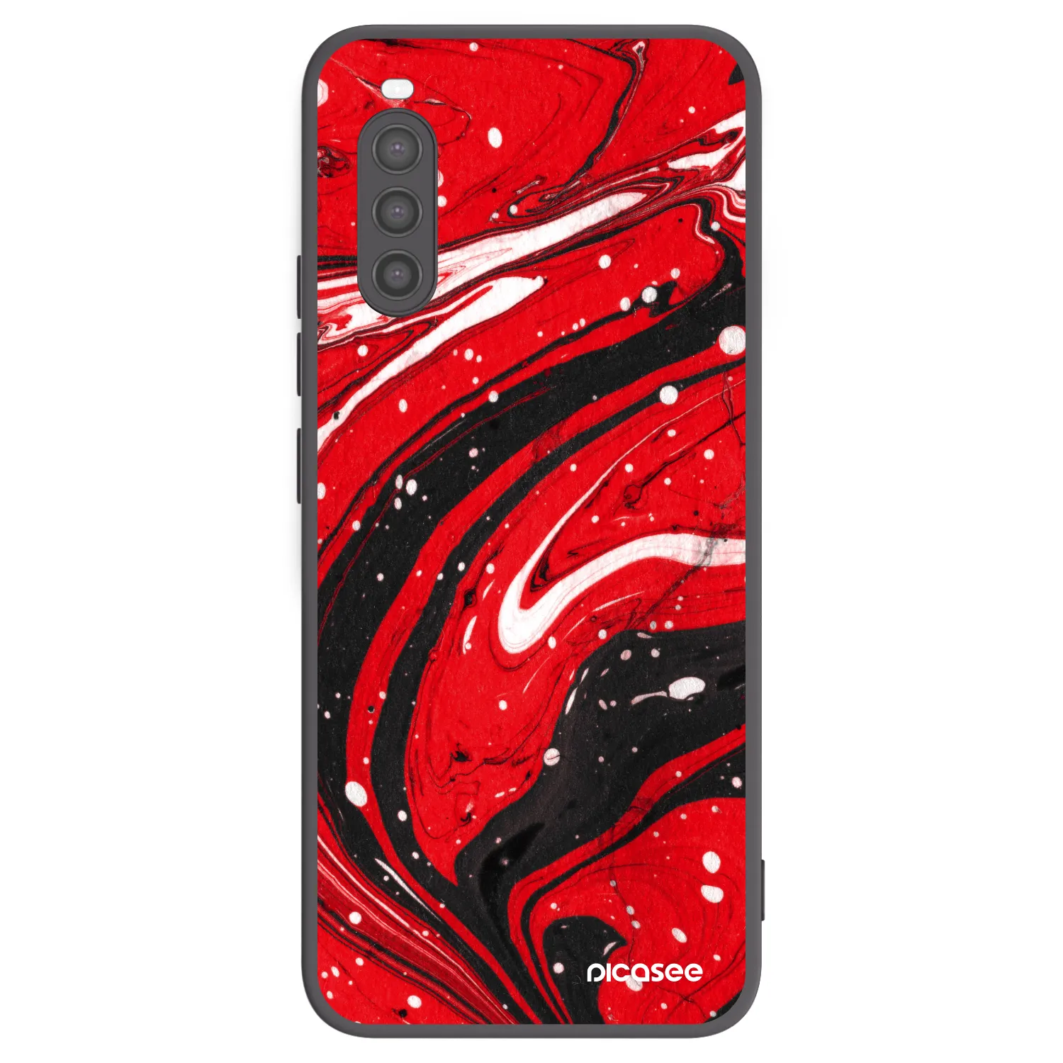 Picasee fekete szilikon tok az alábbi mobiltelefonokra Sony Xperia 10 II - Red black