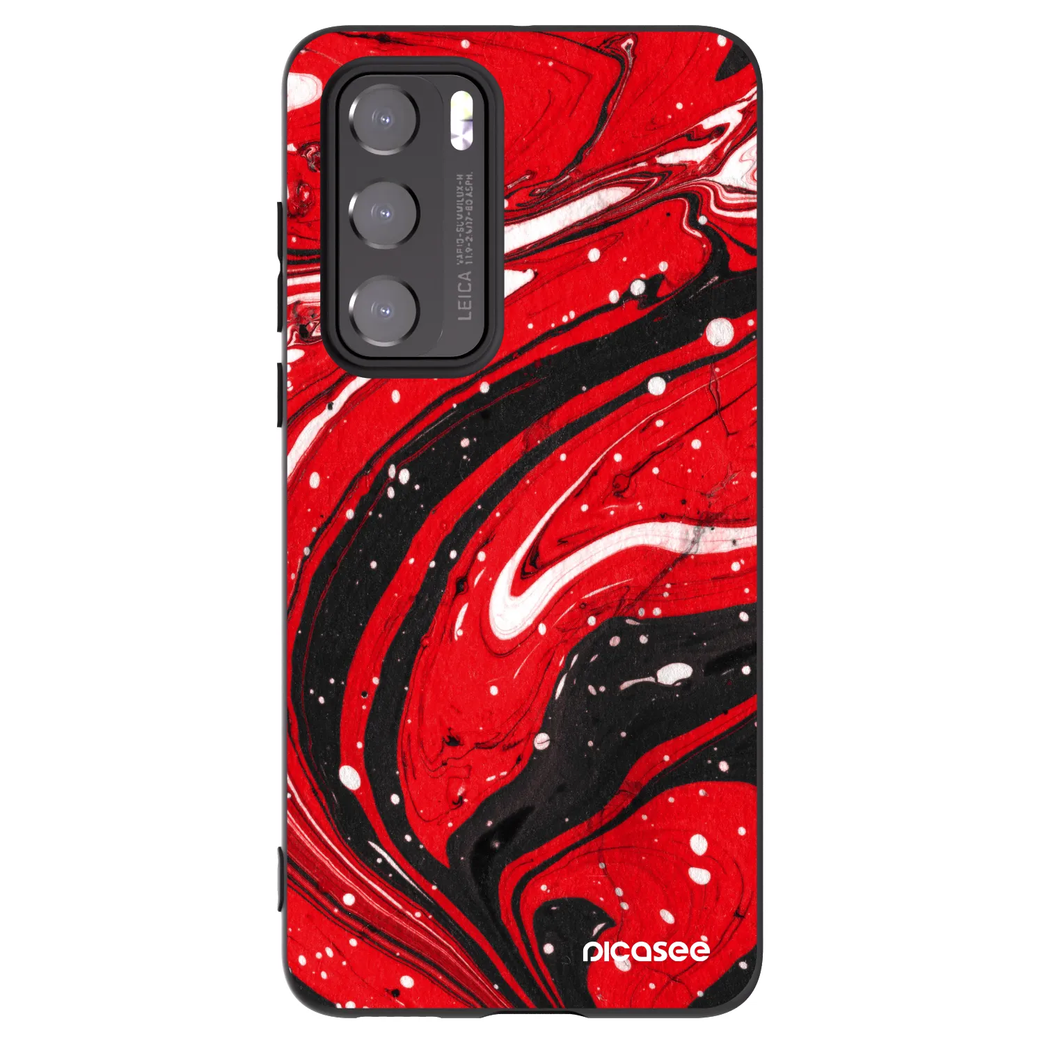 Picasee fekete szilikon tok az alábbi mobiltelefonokra Huawei P40 - Red black