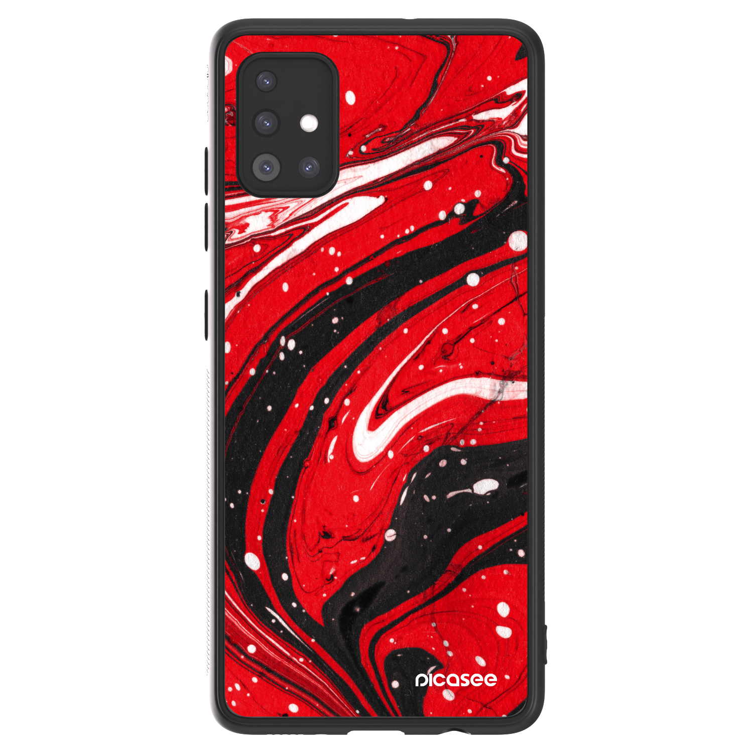 Picasee ULTIMATE CASE Samsung Galaxy A51 A515F - készülékre - Red black
