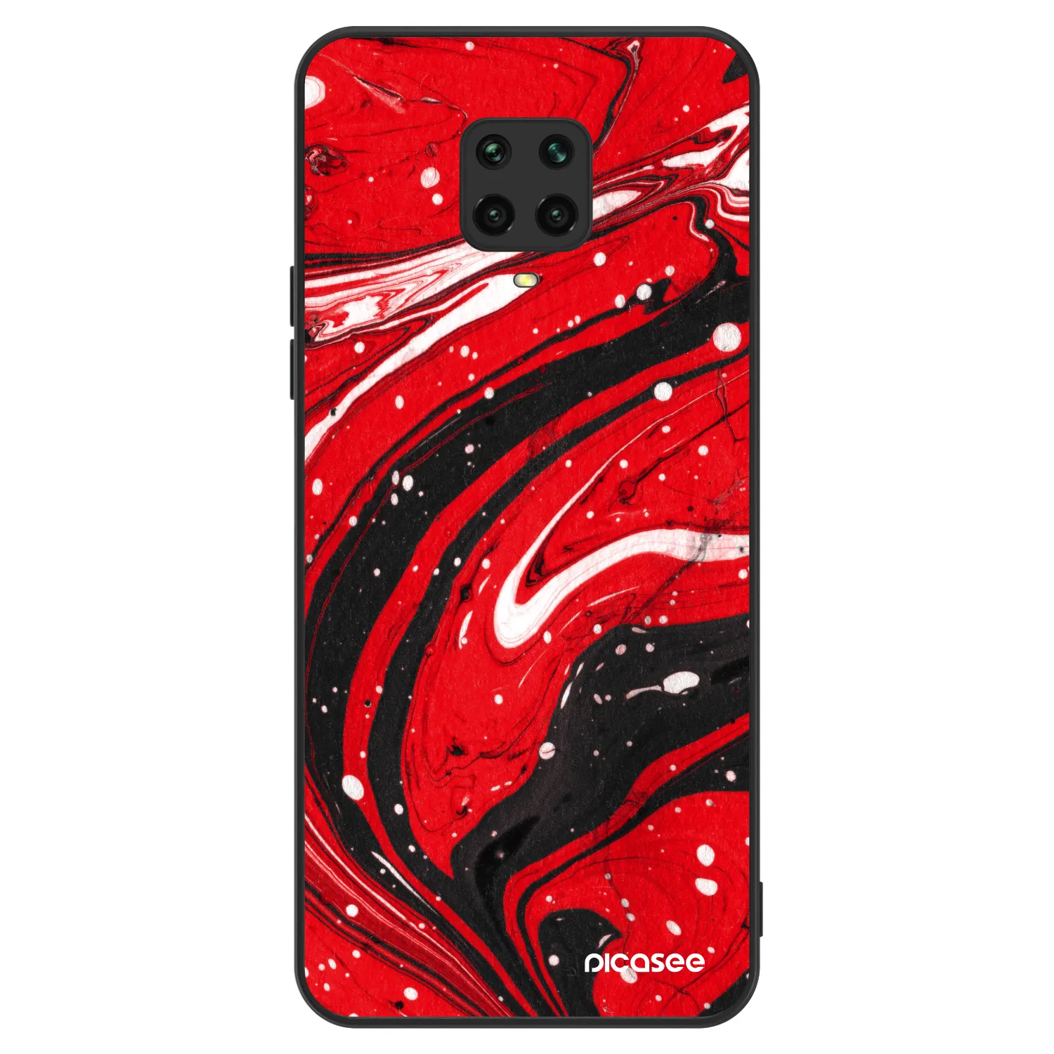 Picasee ULTIMATE CASE Xiaomi Redmi Note 9 Pro - készülékre - Red black