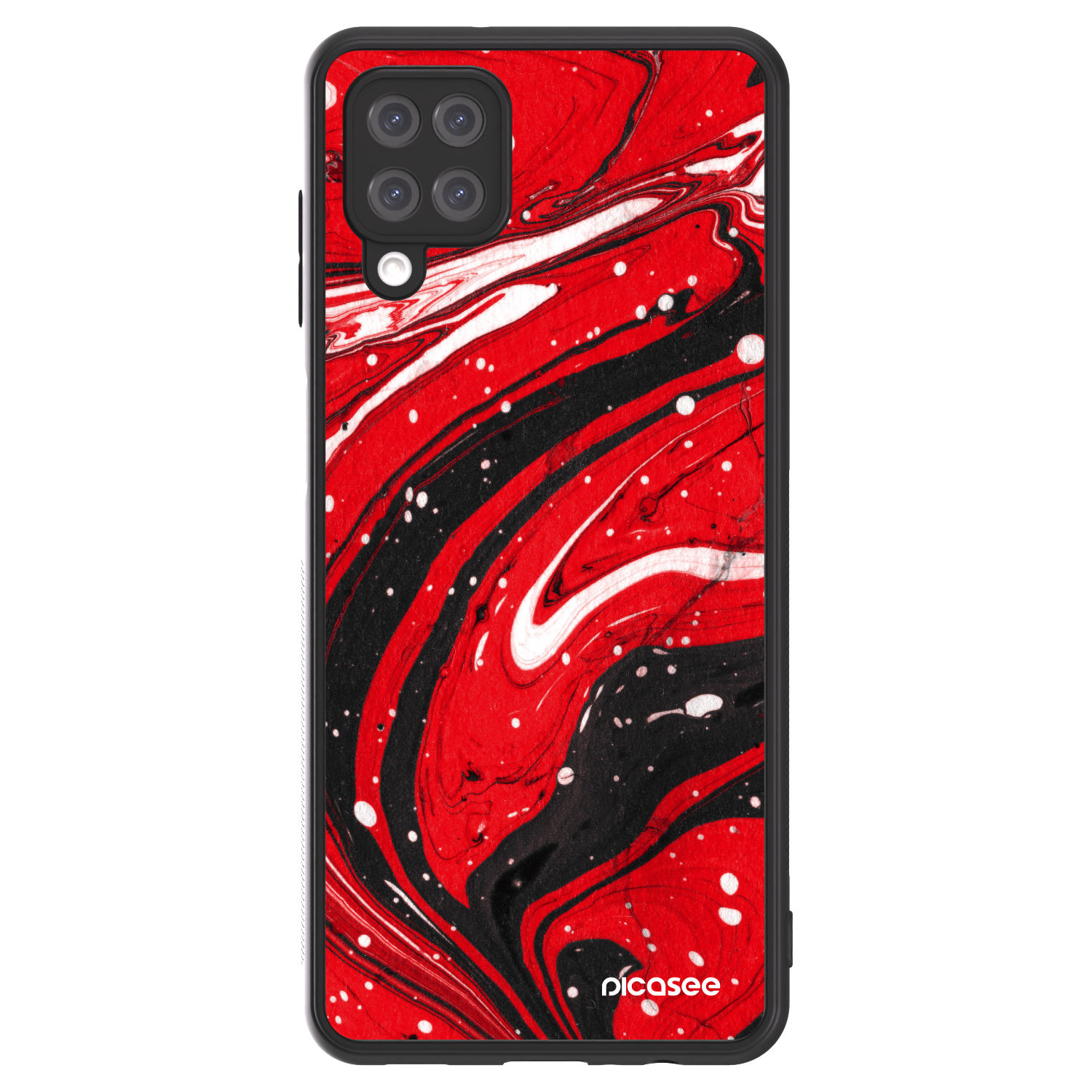 Picasee ULTIMATE CASE Samsung Galaxy A12 A125F - készülékre - Red black