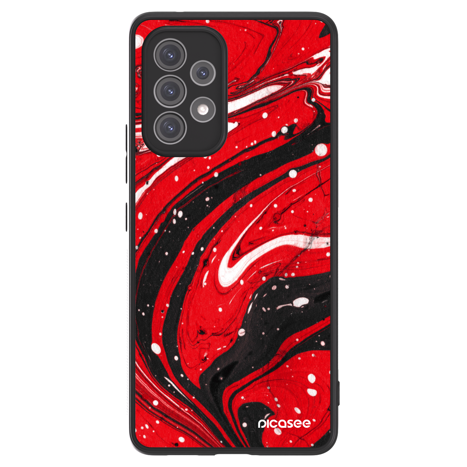 Picasee ULTIMATE CASE Samsung Galaxy A52 5G A525F - készülékre - Red black