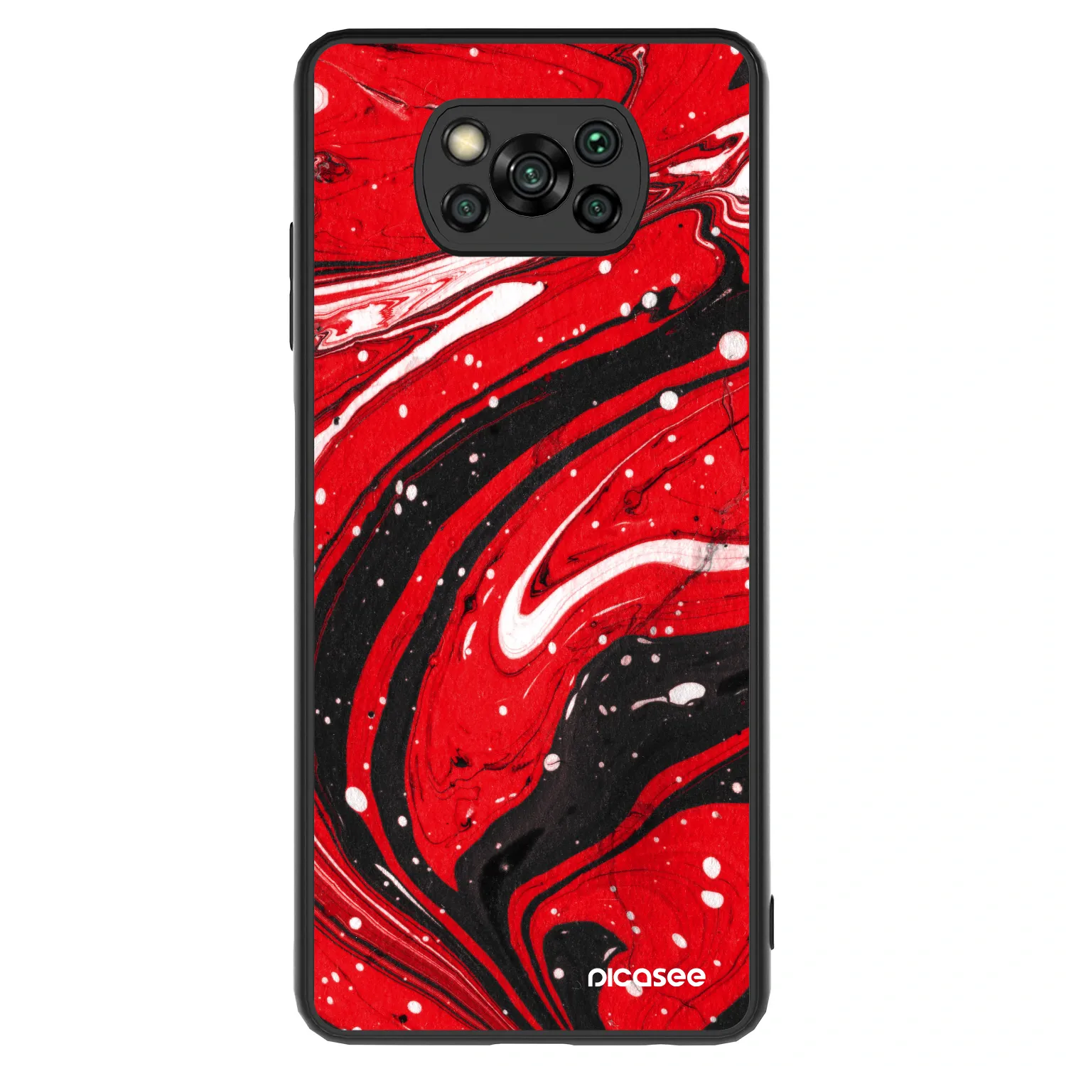 Picasee ULTIMATE CASE Xiaomi Poco X3 - készülékre - Red black