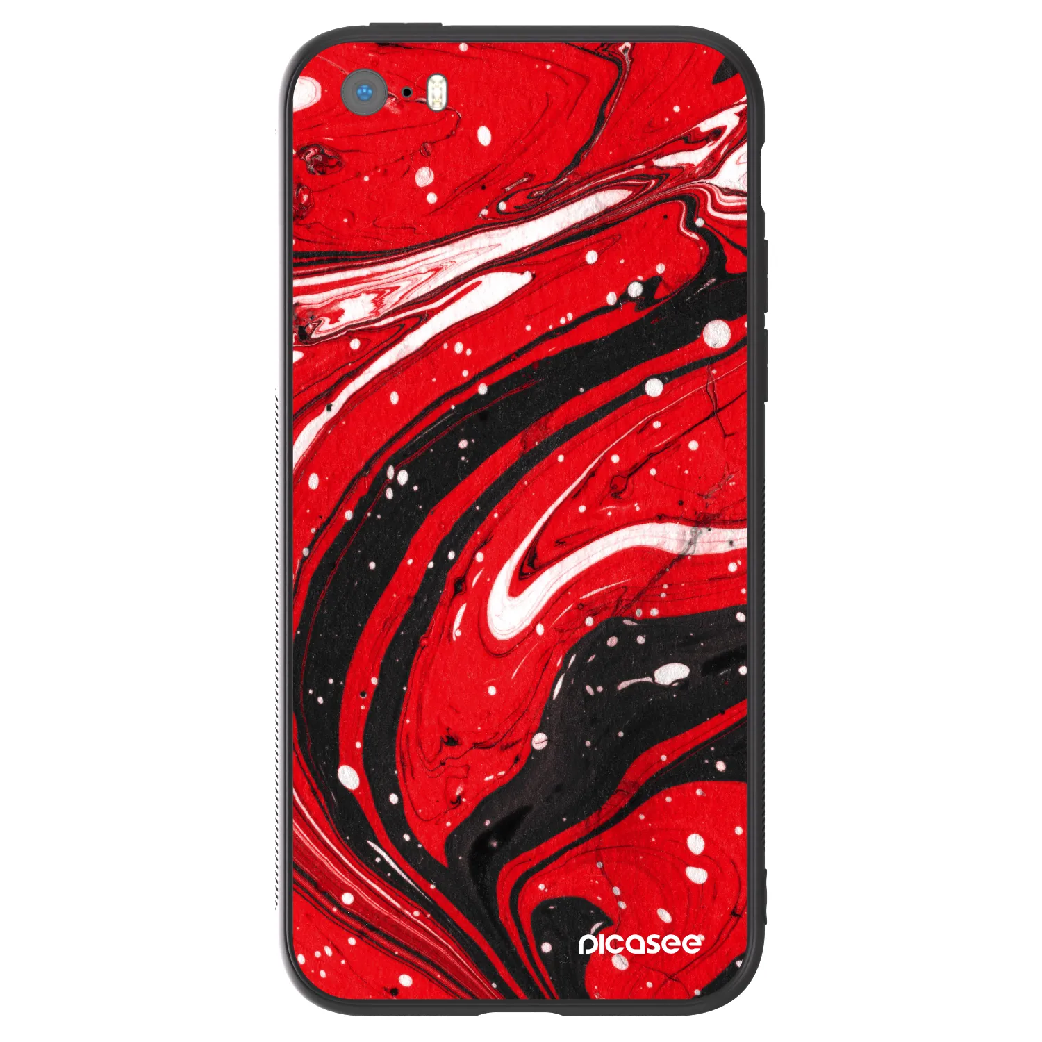 Picasee ULTIMATE CASE Apple iPhone 5/5S/SE - készülékre - Red black