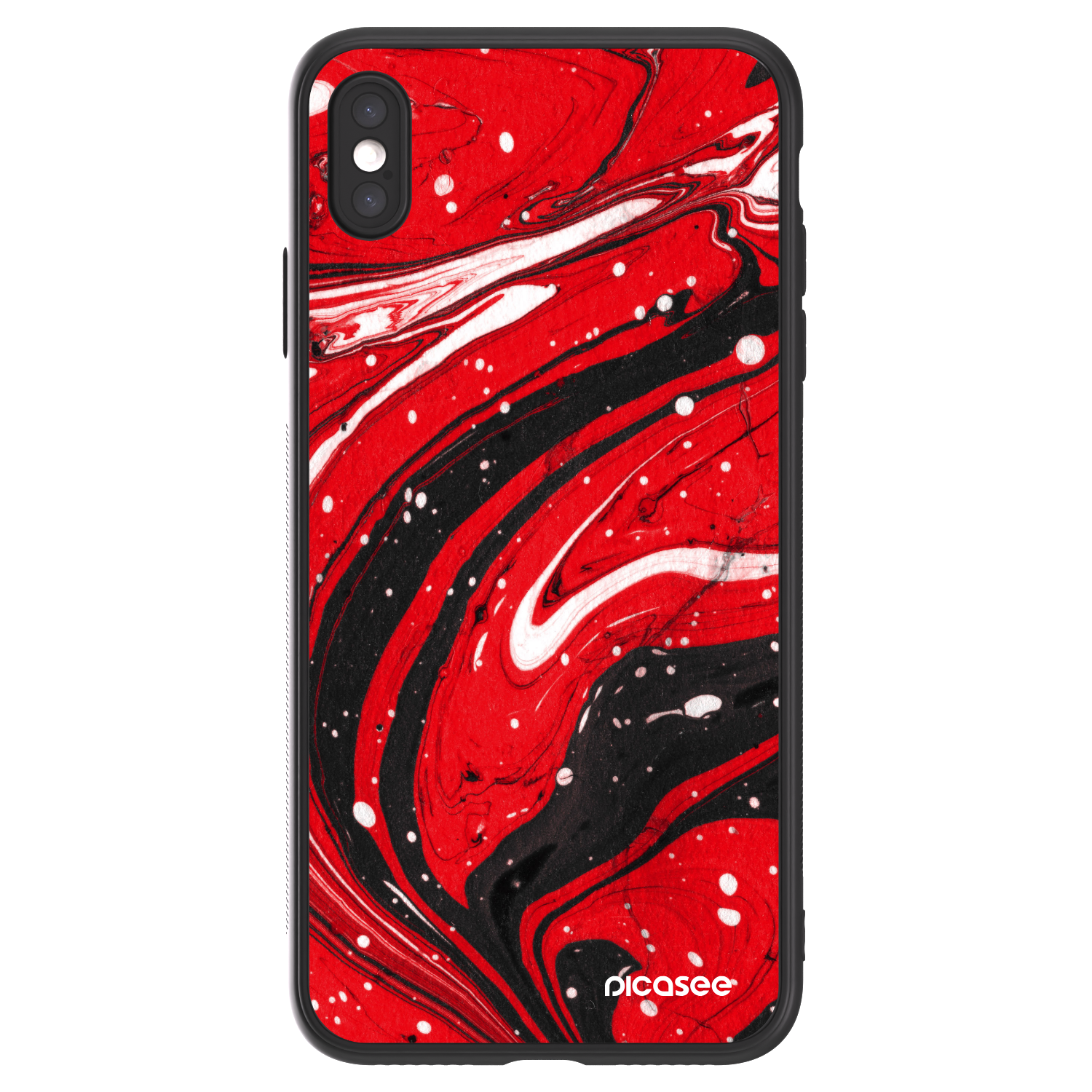 Picasee ULTIMATE CASE Apple iPhone XS Max - készülékre - Red black