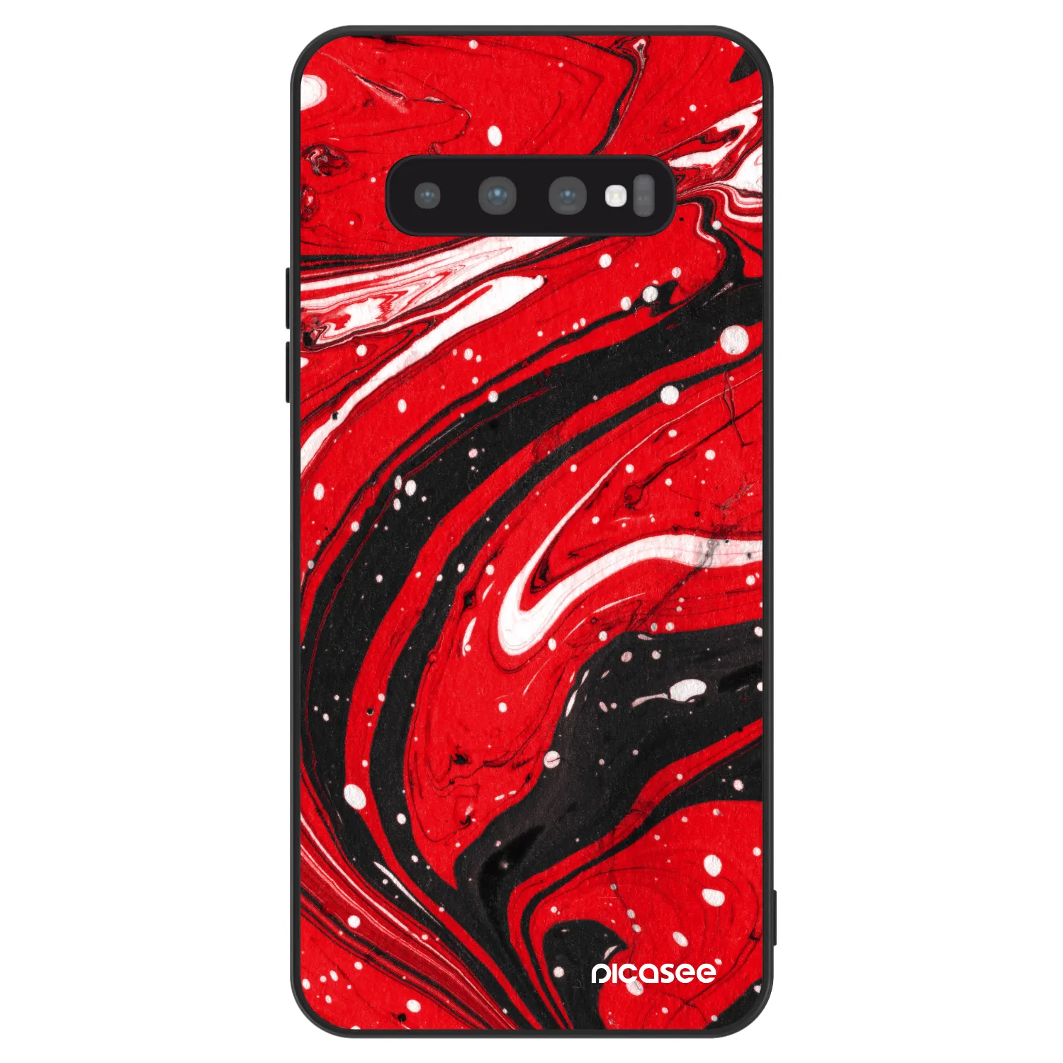 Picasee ULTIMATE CASE Samsung Galaxy S10 G973 - készülékre - Red black