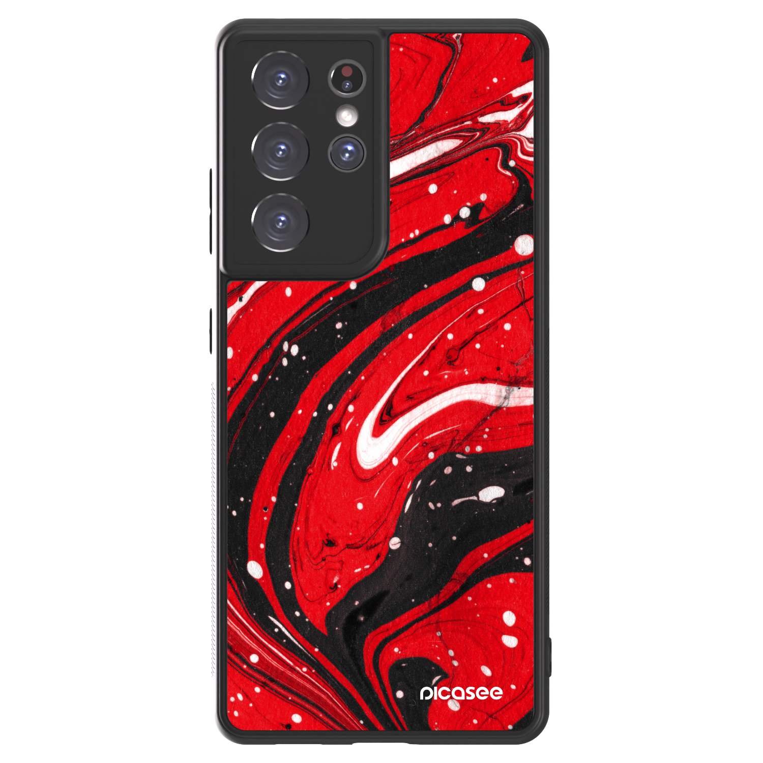 Picasee ULTIMATE CASE Samsung Galaxy S21 Ultra 5G G998B - készülékre - Red black