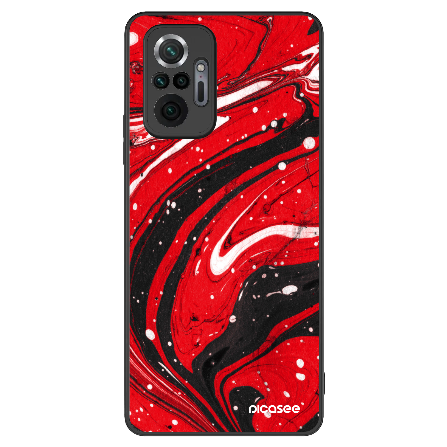 Picasee ULTIMATE CASE Xiaomi Redmi Note 10 Pro - készülékre - Red black