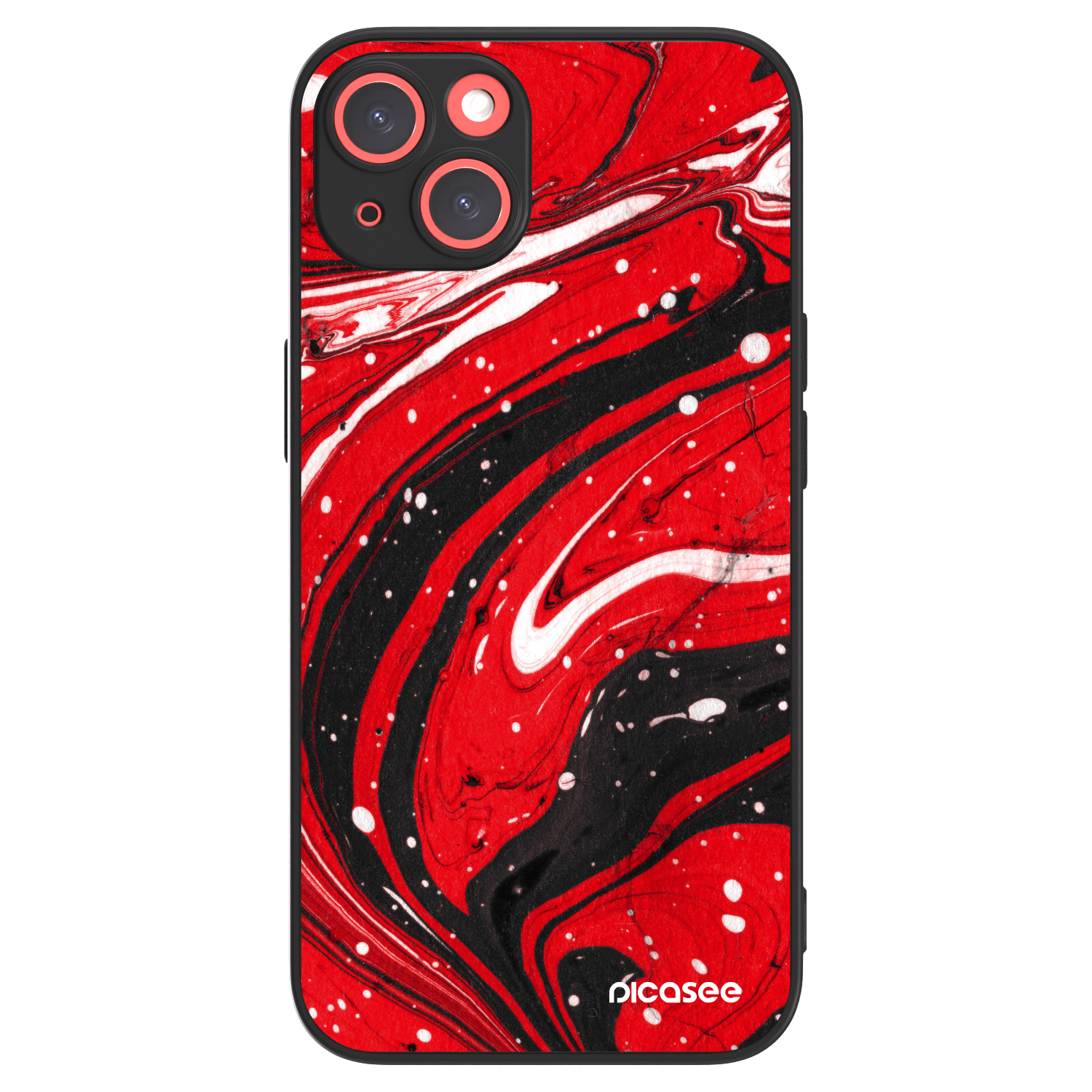 Picasee ULTIMATE CASE Apple iPhone 13 - készülékre - Red black