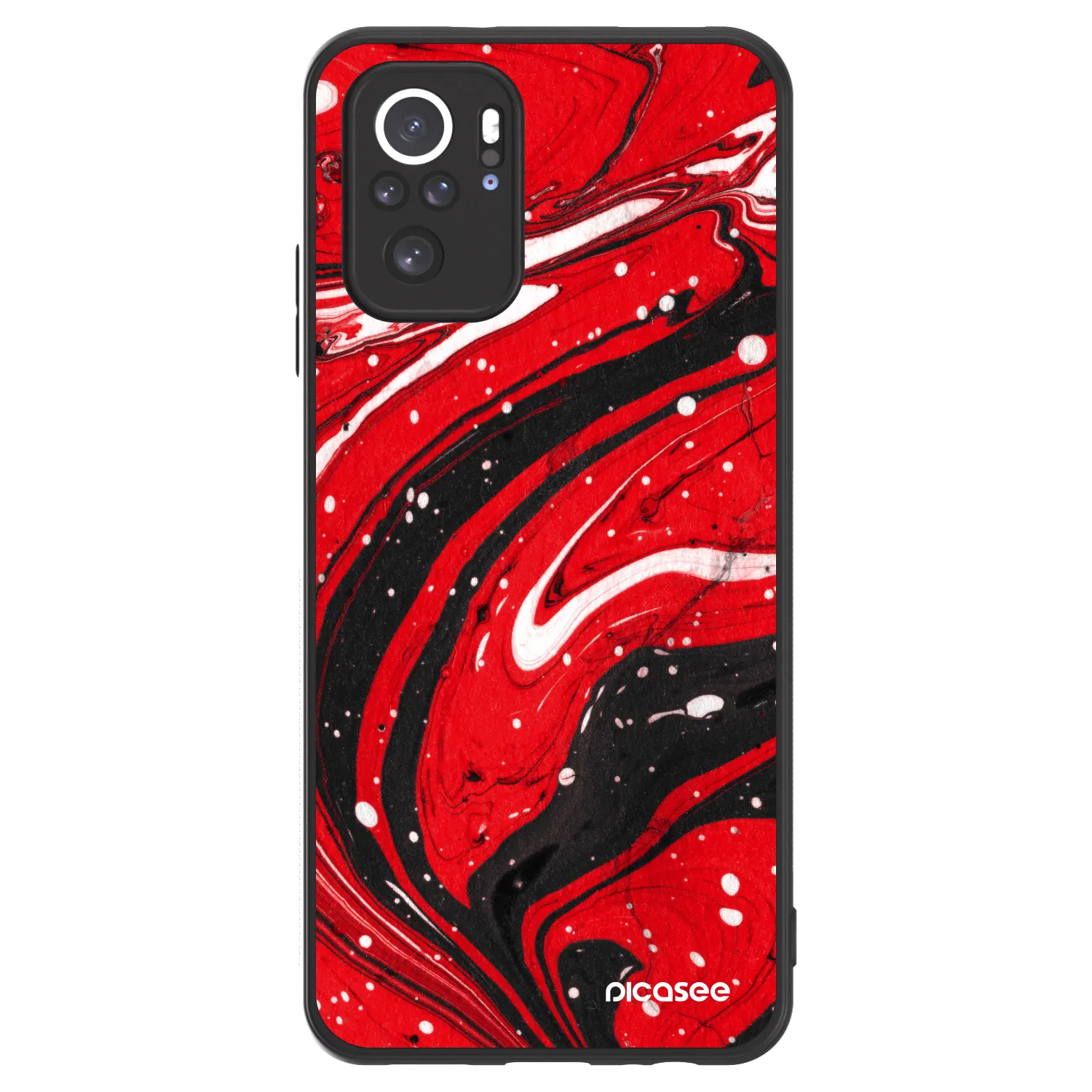 Picasee ULTIMATE CASE Xiaomi Redmi Note 10S - készülékre - Red black