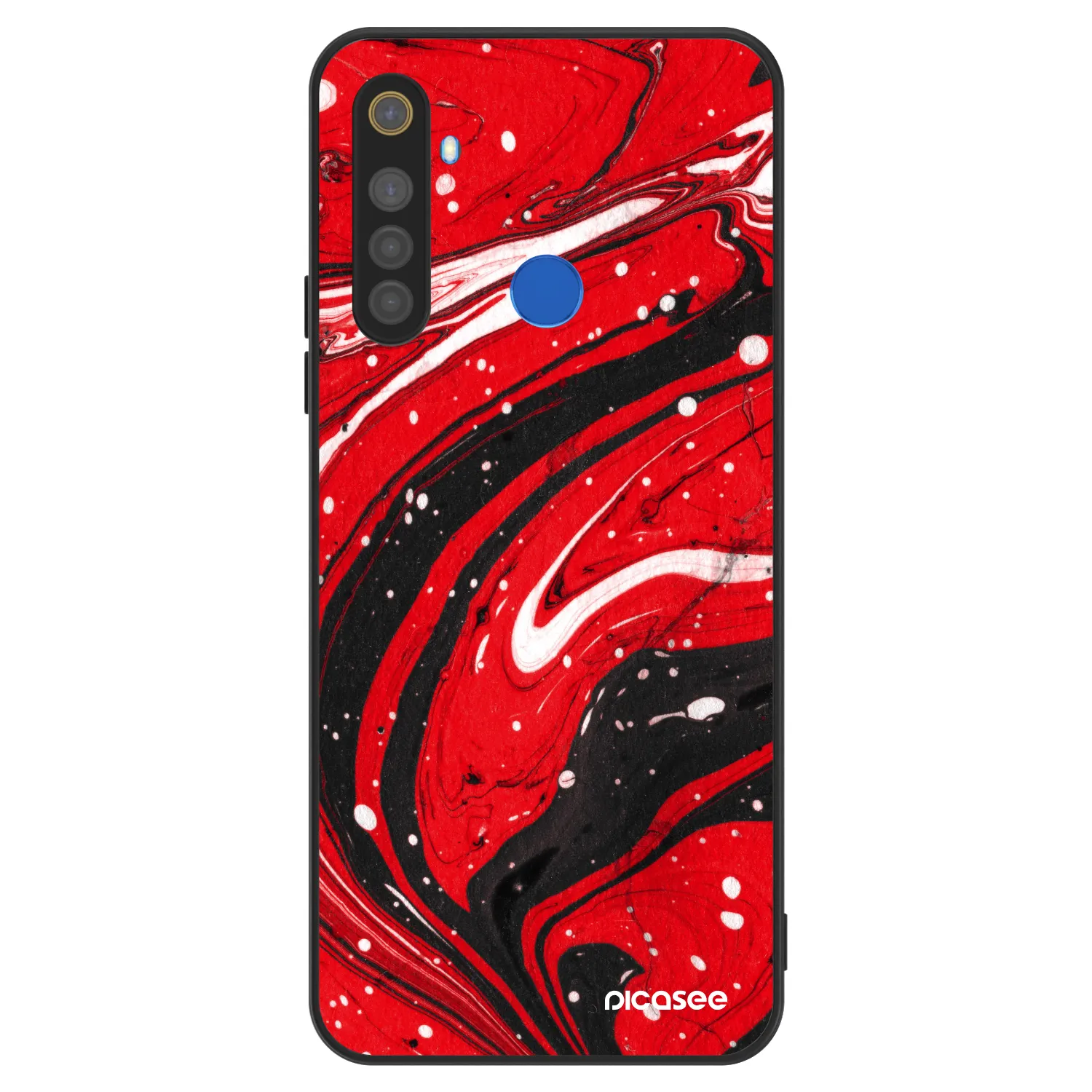 Picasee ULTIMATE CASE Realme 5 - készülékre - Red black