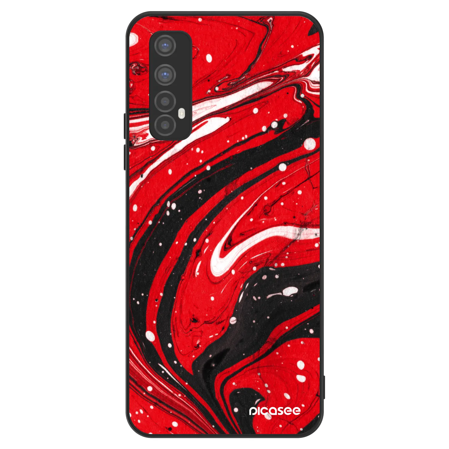 Picasee ULTIMATE CASE Realme 7 - készülékre - Red black