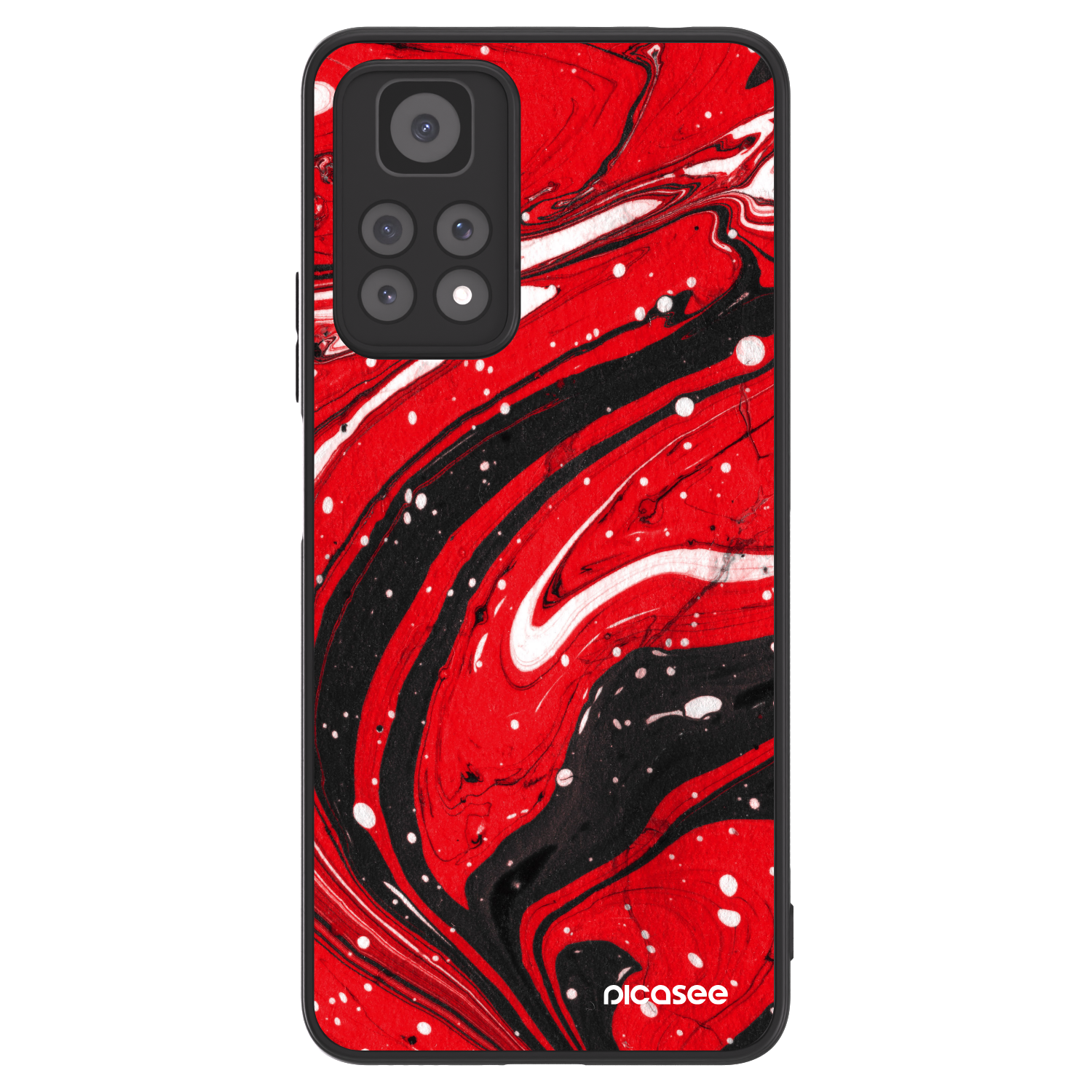 Picasee ULTIMATE CASE Xiaomi Redmi Note 11 Pro 5G - készülékre - Red black