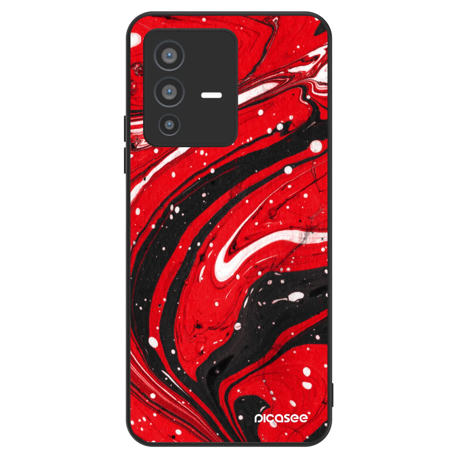 Picasee ULTIMATE CASE Vivo V23 5G - készülékre - Red black